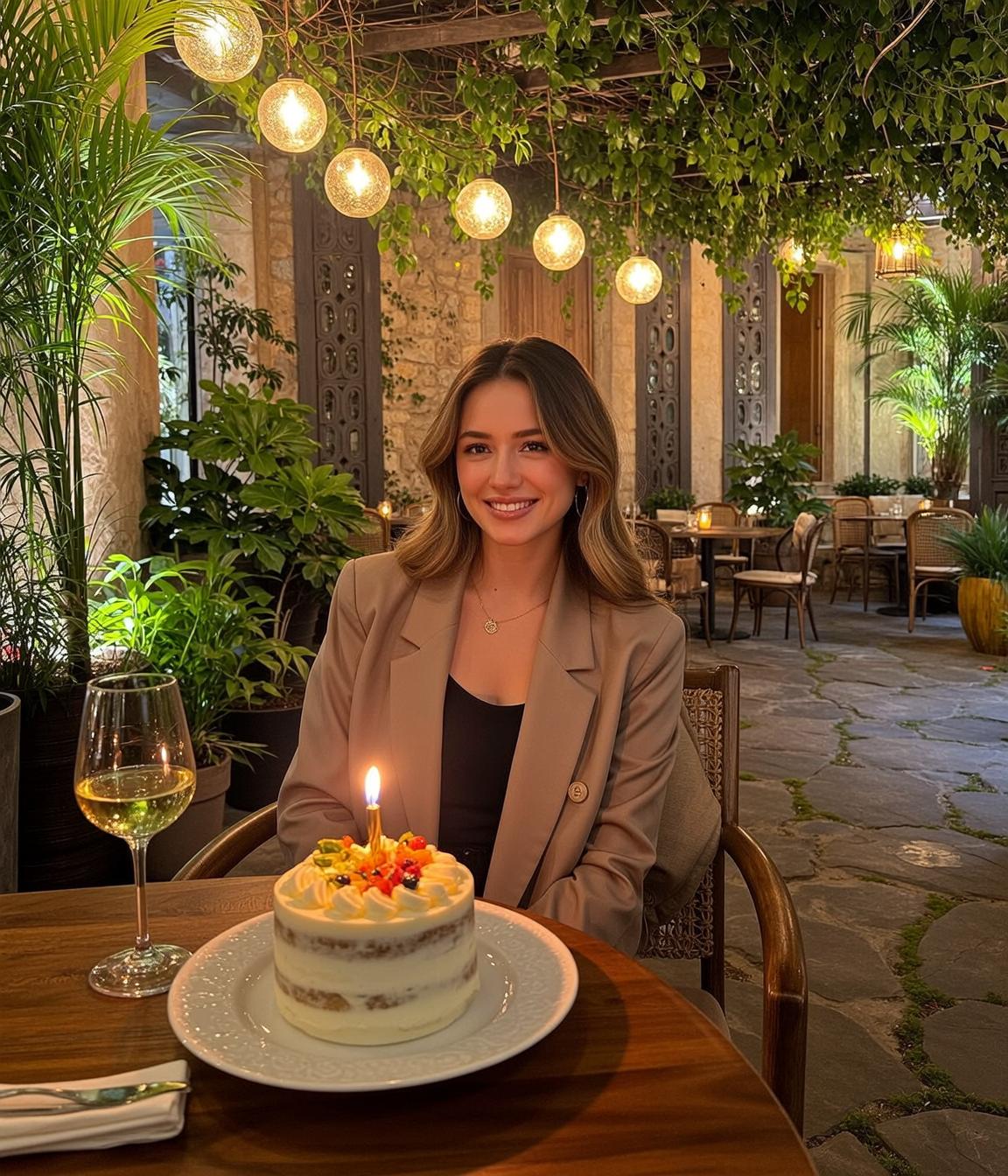 Blazer Birthday Cake Smile reference photo