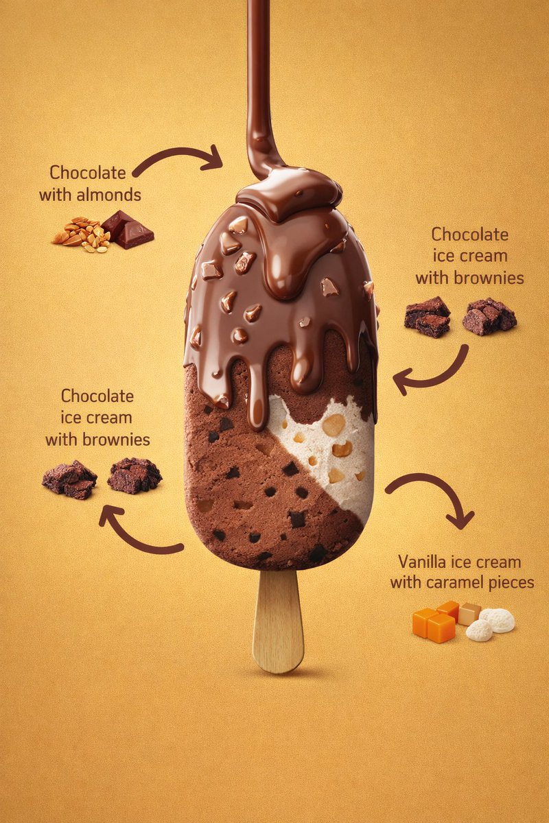 Photorealistic Ice Cream Bar Render