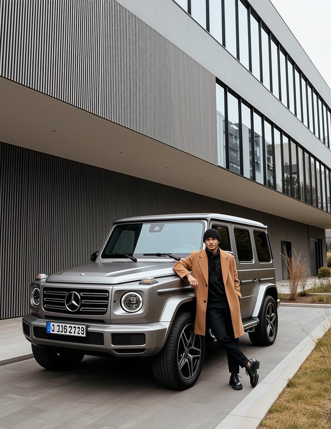 Tan Overcoat Luxury Truck Look reference photo