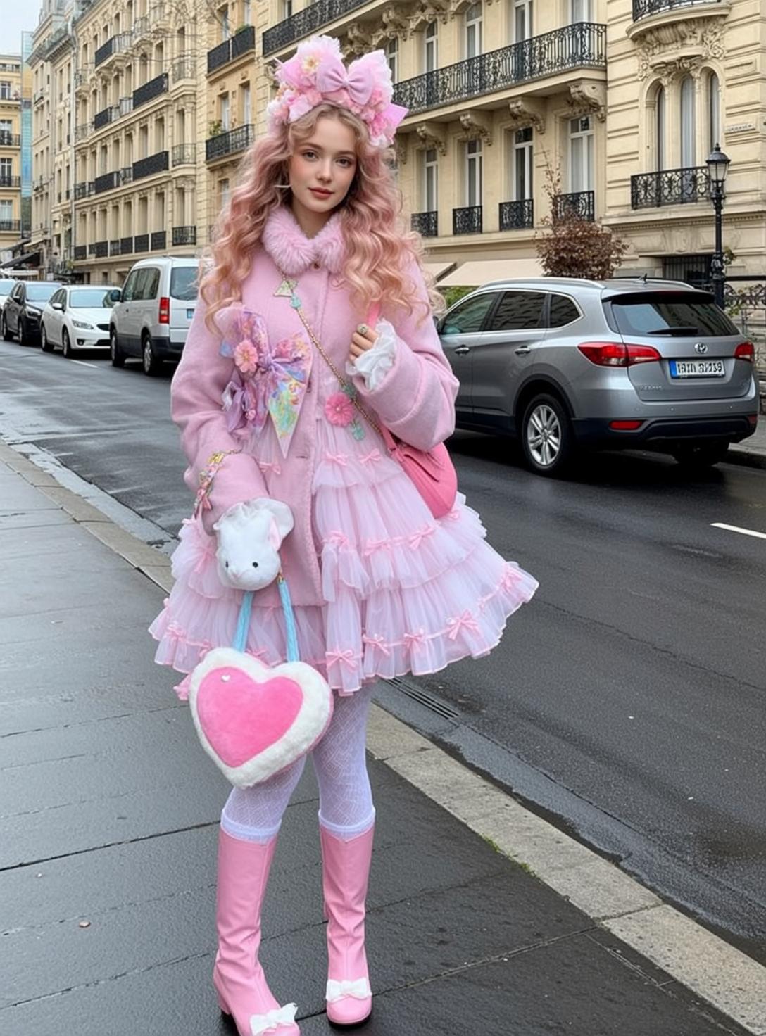 Pastel Pink Street Fashion reference photo