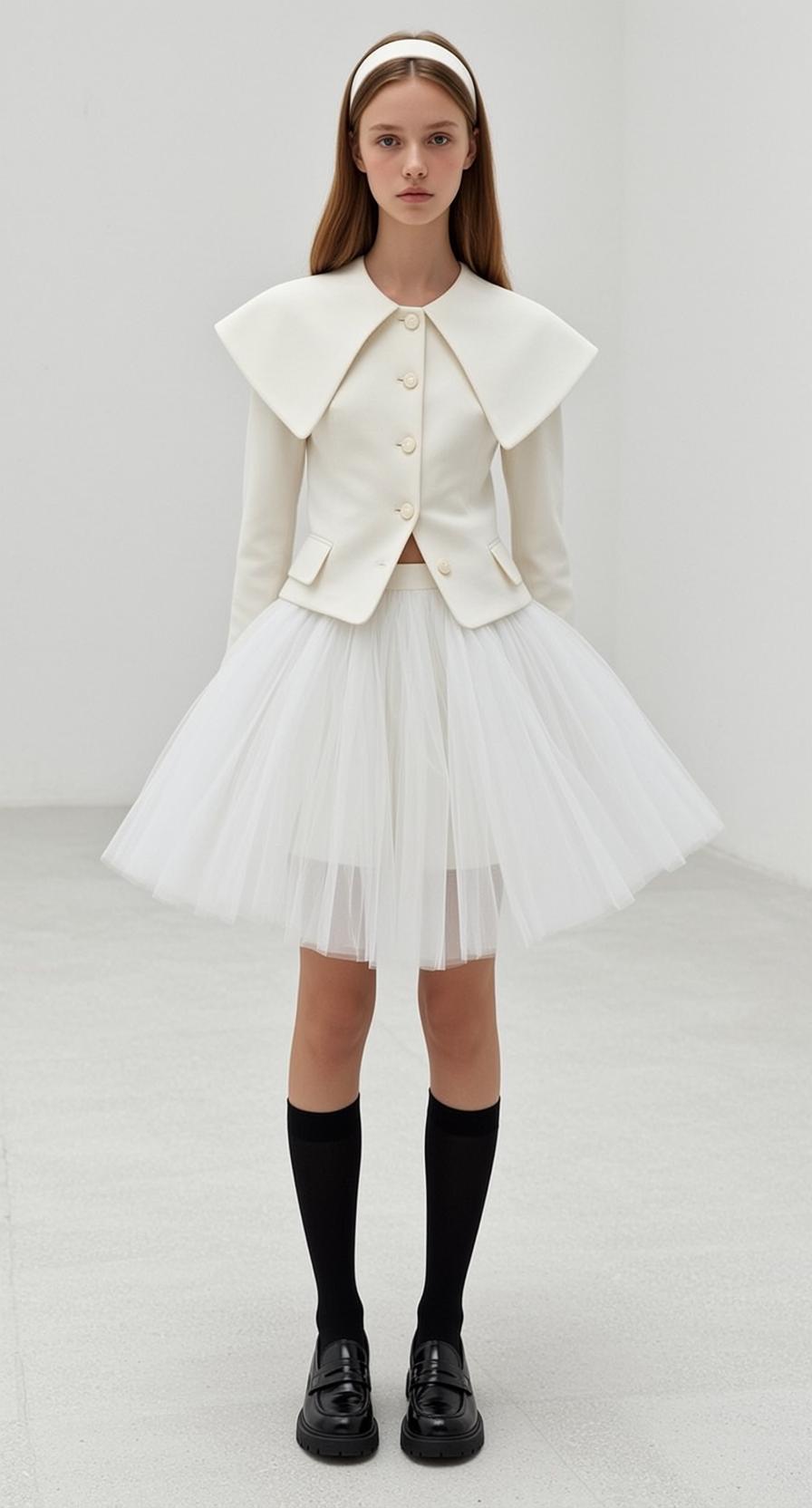 White Tulle Skirt Studio reference photo