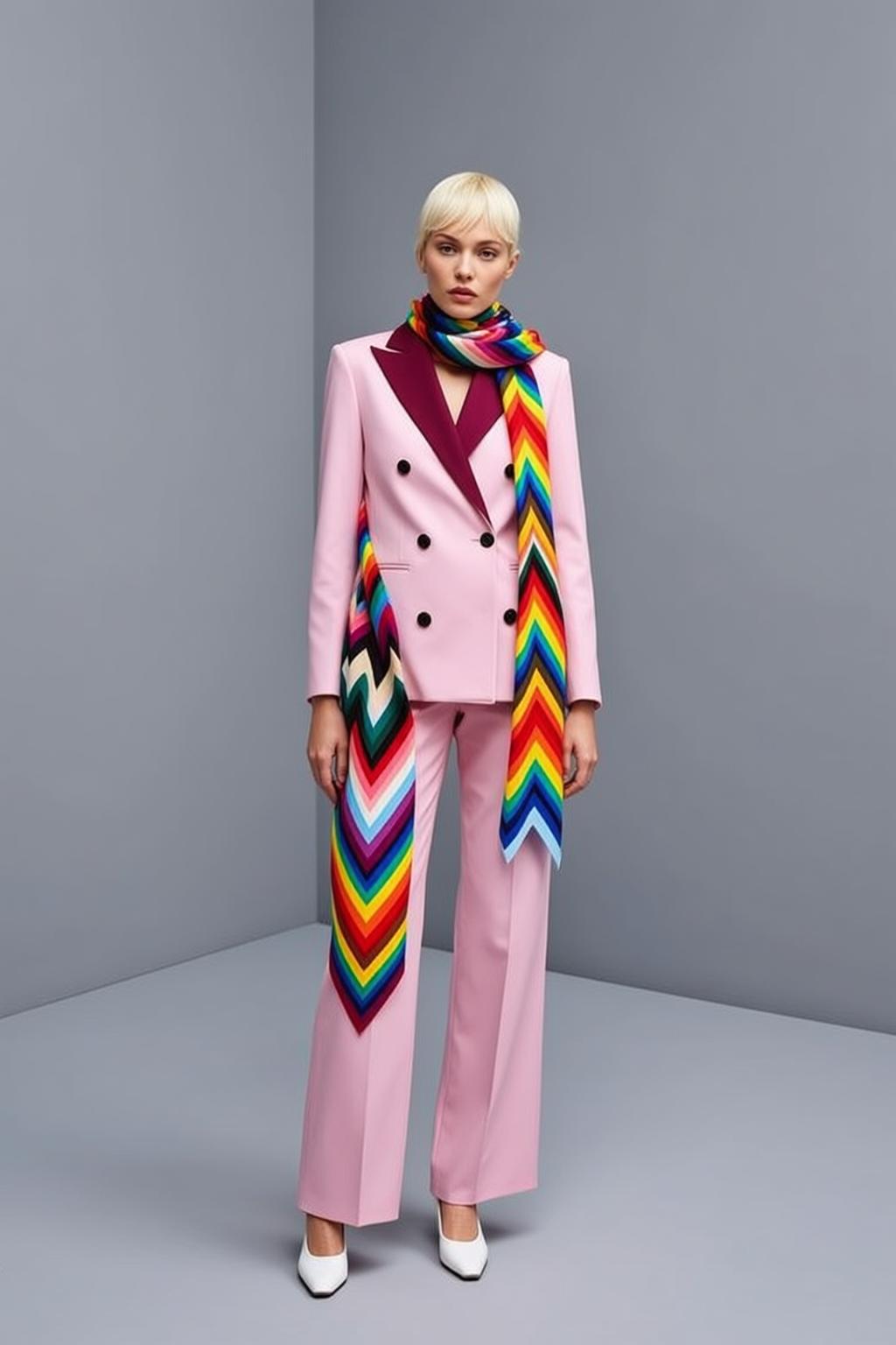 Fashion Week Young Short Blonde Fair Pink reference photo