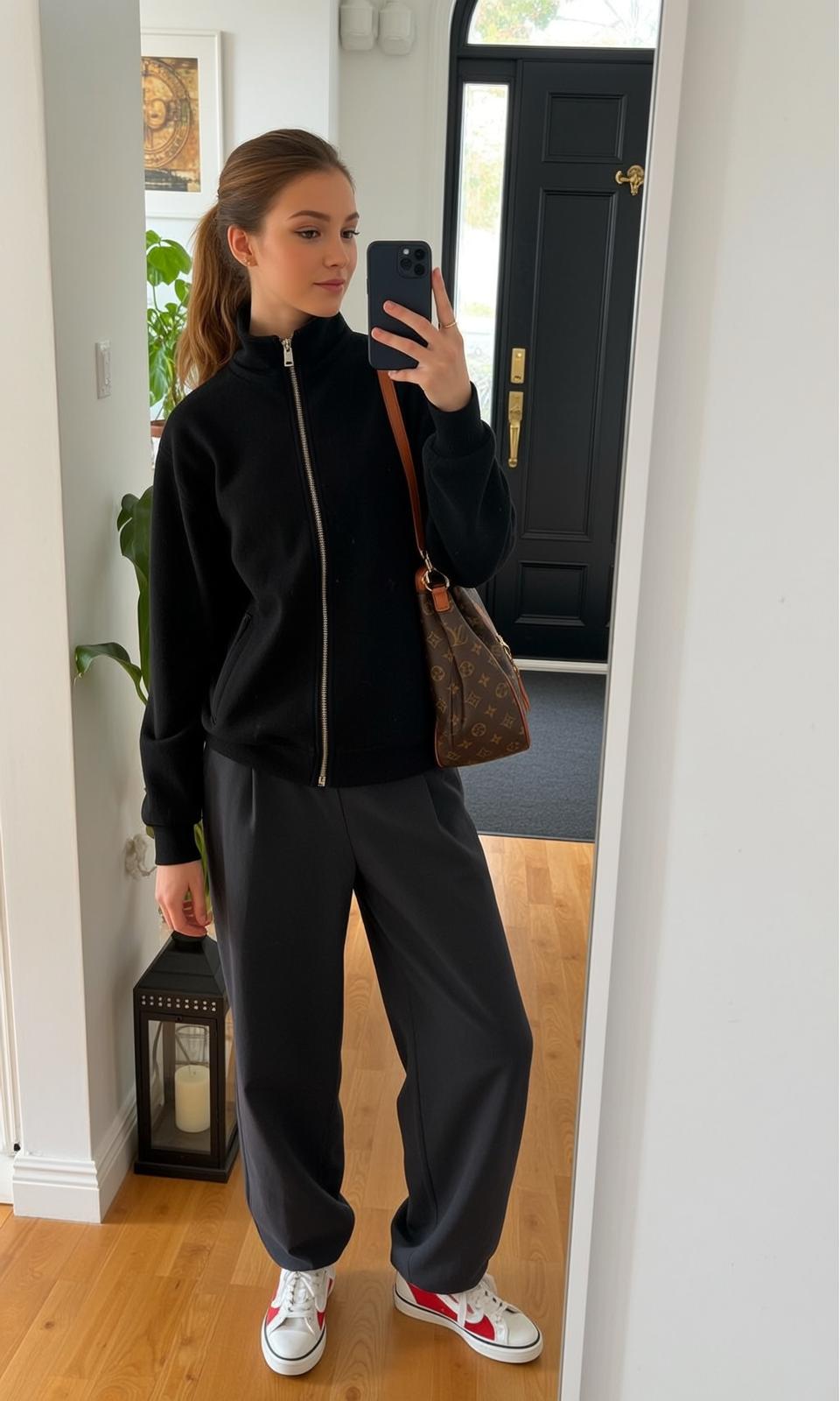 Casual Young Brown Pulled Back Ponytail Fair reference photo