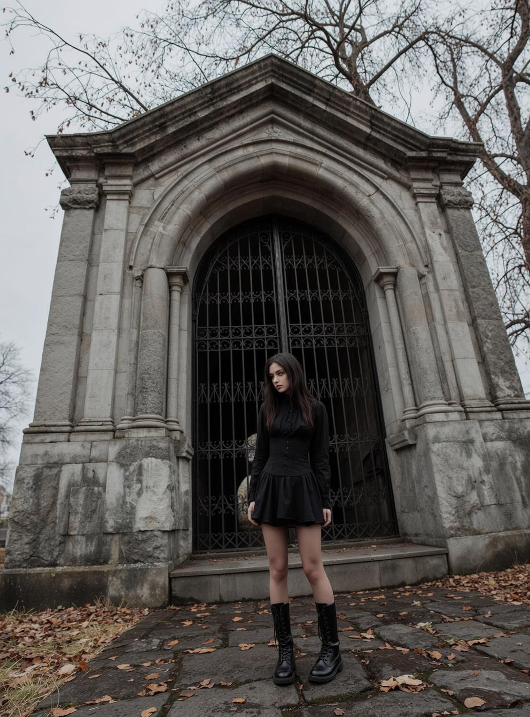 Cemetery Corset Portrait reference photo