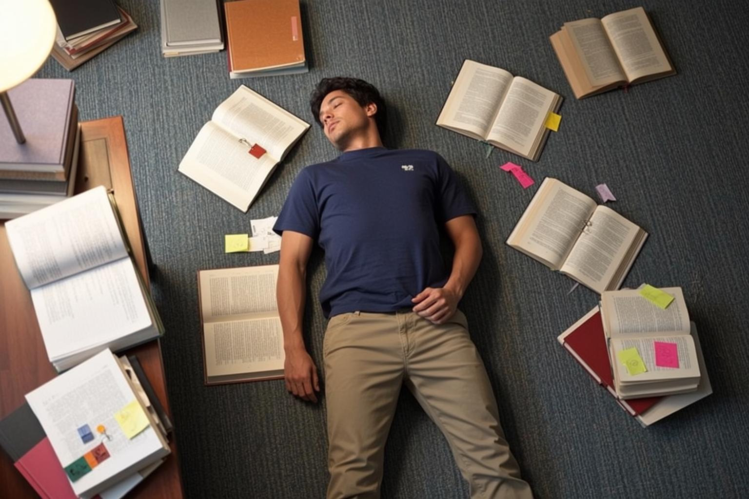Books On Floor Nap reference photo