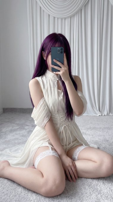 Sheer White Dress Selfie Low Angle Curtain Light