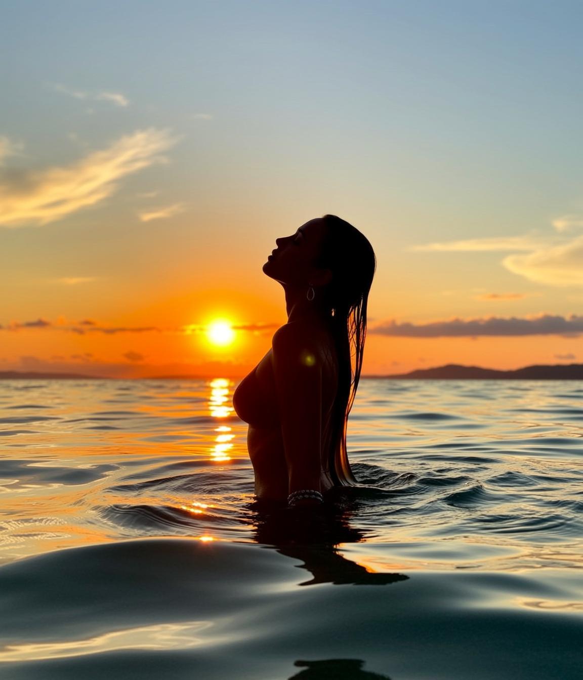 Bikini Top Ocean Water Ripples Setting reference photo