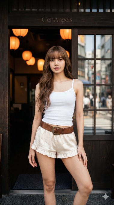 Doorway Orange Lanterns Satin Shorts