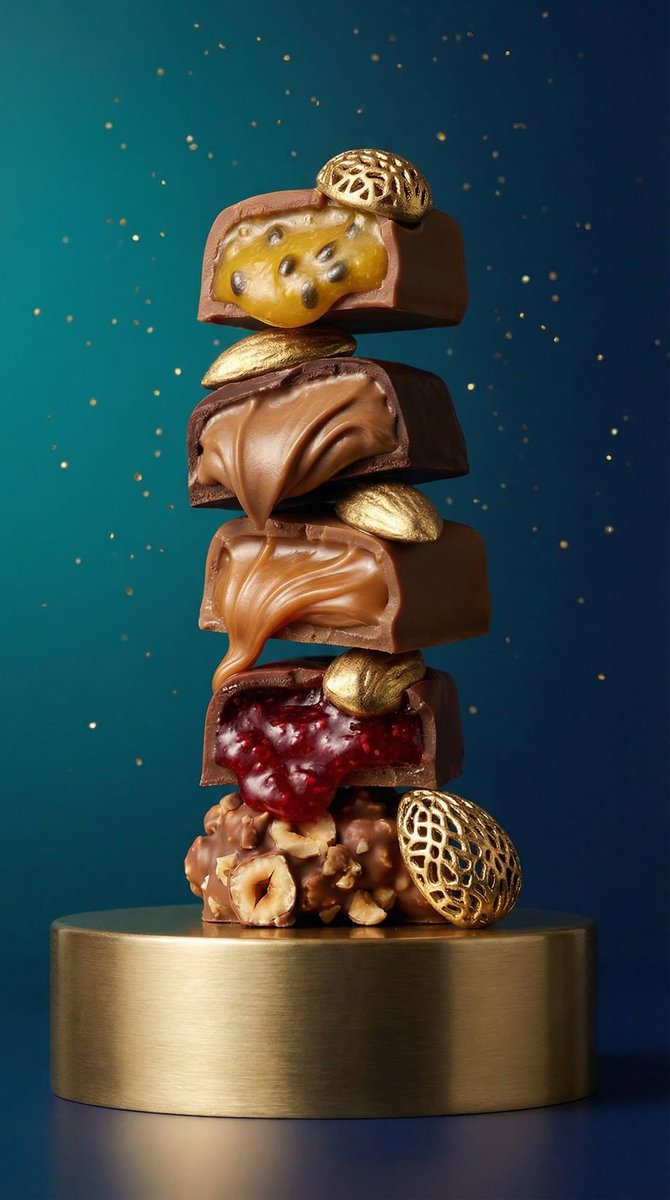 Realistic Artisan Chocolate Food Photography
