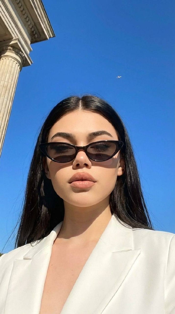 White Blazer Blue Sky Sunglasses