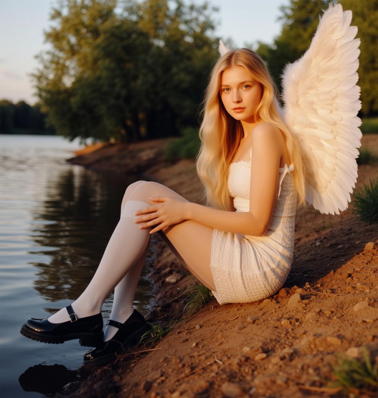 Angel Wings Lakeside Pose reference photo