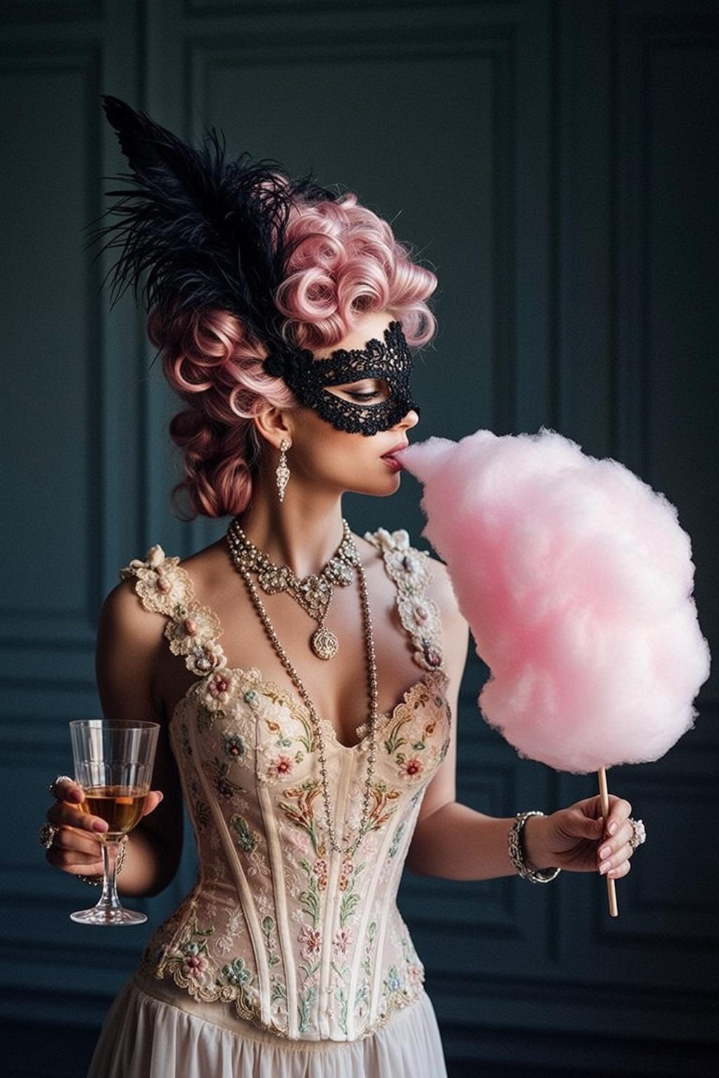 Pink Corset Cotton Candy