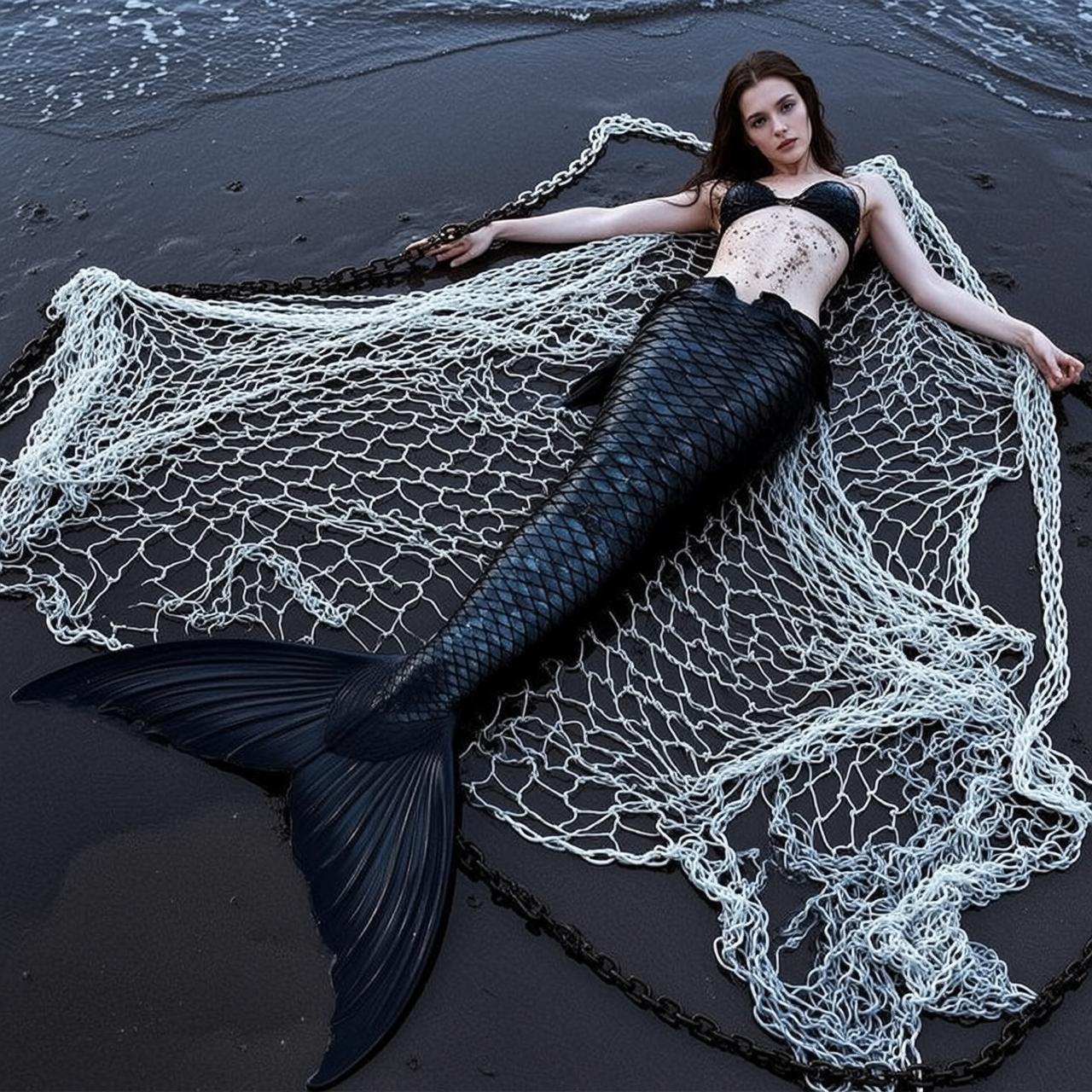 Black Mermaid Tail Beach reference photo